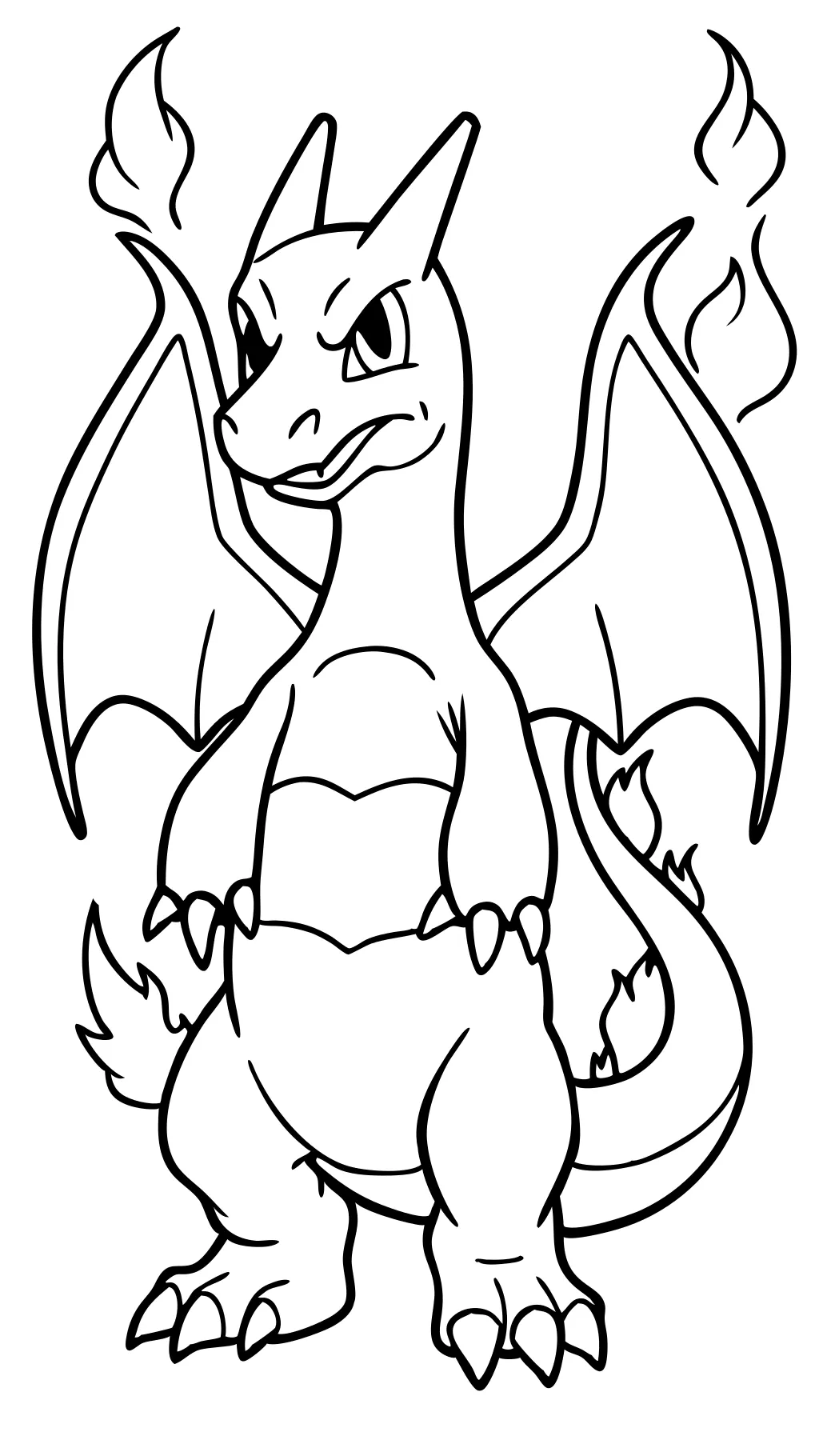 Página para colorear de Charizard